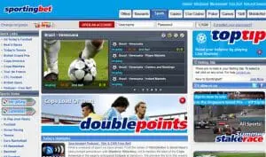 sportingbet front page