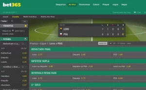 Bet365 apostas ao vivo